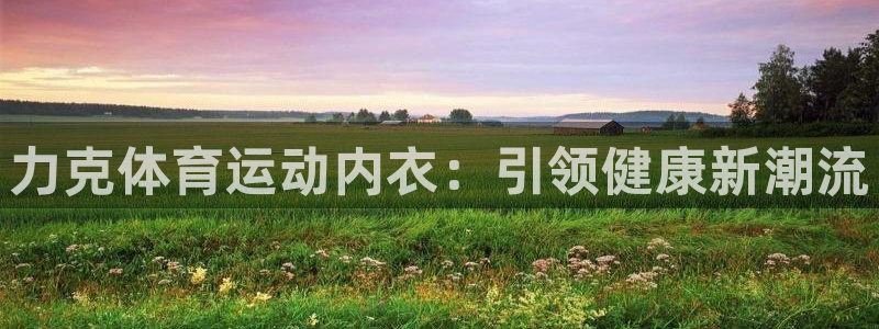 77体育app下载官网：力克体育运动内衣：引领健康新潮流